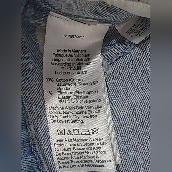 Madewell Mid-rise Kick Out Crop Denim Blue Jean Size 33 Front Patch Pockets - Picture 12 of 14